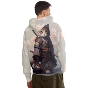 Kucing Lucu Berpakaian Seperti Sweatshirt Bertudung Knight Pullover Hoodie Selesa Poliester- 3W5ZNK 6 3.jpg