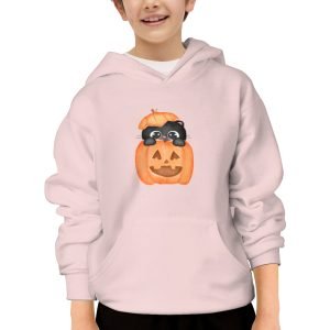 Kids Halloween Cat in Pumpkin Hooded Sweatshirt Polyester Pullover Hoodie- 4335D2 6 1.jpg