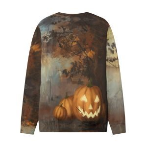 남성과 여성 할로윈 가을 티셔츠 호박 운동복 캐주얼하고 편안한 폴리 에스터 티셔츠 크루 넥 티셔츠 경량 오버 사이즈 까마귀- 652O8O 6 2