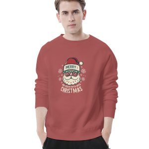 Unisex Kersvader Kersfees O-nek trui Toevallige Kersfees T-hemde Warm en gemaklike hemde 180GSM Katoen- AZ6XGZ 6 3.jpg