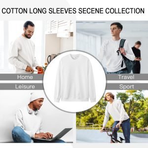 Unisex Kersvader Kersfees O-nek trui Toevallige Kersfees T-hemde Warm en gemaklike hemde 180GSM Katoen- AZ6XGZ 6 6.jpg