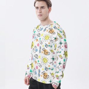 Женская и мужская толстовка с капюшоном, рубашка с круглым вырезом, толстовка с граффити, футболка большого размера, рубашка европейского размера, удобная рубашка из полиэстера- ГЗ43В3 6 4