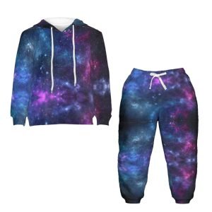 3Д штампани новитет Галаки комплети са капуљачом и панталонама Универсе комплети са капуљачом за децу- МЛДОС8 6 1.јпг