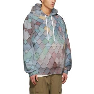 올오버 프린트 다채로운 격자 무늬 까마귀 주머니가 있는 성인용 편안한 후드티 따뜻하고 부드러운 폴리에스테르 풀오버 후드 티셔츠- ODUOSF 6 2