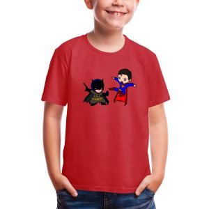Kids Superman and Batman T-Shirts Cartoon Marvel Crew Neck Shirts Gildan 76000 Сорочки бавовняні різнокольорові- OXJM4U 9 1.jpg