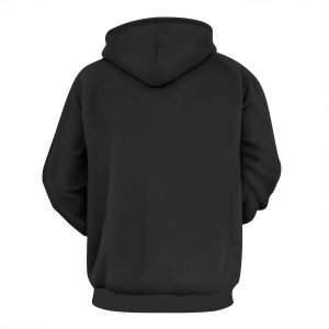Frohe Weihnachten mit Weihnachtsmütze Kapuze -Sweatshirt Weihnachtshodie warmes Fleece übergroße Polyester Pullover Weihnachtshodie Schwarz- RK83C9 6 5.jpg