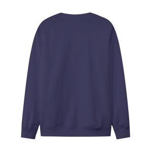 Vrolijk kerstfeest met letterprint marineblauw sweatshirt met ronde hals T-shirt voor heren en dames 180GSM katoen- SM7IIO 6 2.jpg