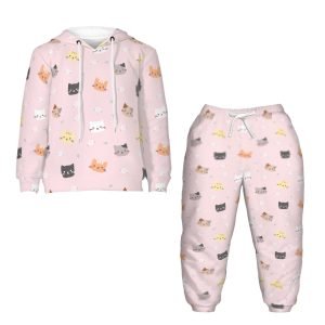 Pink Cute Kitten Hooded Tops and Pants Kawaii Hoodie Sets for Kids High Quality Fabric- TLJLUG 6 1 1.jpg