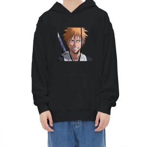 Bleach Hoodie 100% Cotton Comfy and Soft Casual Hooded Sweatshirt Anime Hoodie Pullover Hoodie with Pockets Multicolor- UGX2D4 5 1