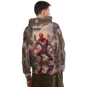 All-Over Printed Cool Hoodie Spiderman Hooded Sweatshirt with Pockets Pullover Polyester Hoodie- VAILTE 6 3.jpg