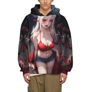 Sexy Anime Girl Hoodie Hentai Hooded Sweatshirt mat Pocket Polyester Pullover Hoodie- WPA5AS 6 1.jpg