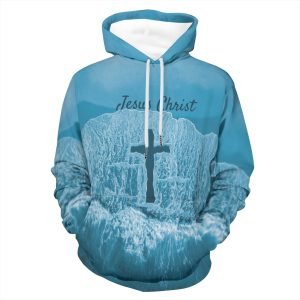 Bluza z kapturem unisex JEZUS Chrystus Bluza z kapturem Krzyżowa bluza z kapturem Graficzny nadruk 3D Bluzy z kapturem Fajna bluza z kapturem z kieszeniami Wygodna poliestrowa bluza z kapturem- XA3H7S 6 4