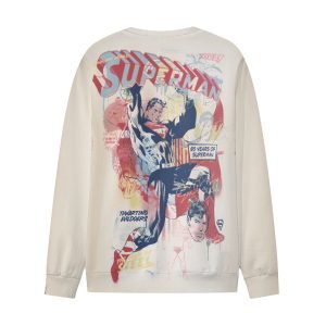 Men and Women Graffiti Superman Sweatshirt Marvel T-Shirt Crew Neck Hoodie- YSIEJ4 6 2.jpg