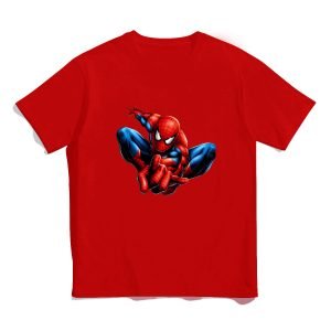 Kids Spiderman T-Shirts Marvel Character Tee Short Sleeves Shirt Cotton T-Shirt Multicolor- Z7ONFL 9 1.jpg