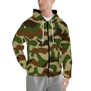 Camo Hoodies Global Blank Hooded Sweatshirt Active Zip Up Hoodies for Men and Women Polyester- ZB38JK 6 1