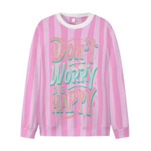 Унисекс DONT WORRY BE HAPPY Суитшърт Mental Health Лек суичър с качулка- PLQKCK 6 1 1.jpg