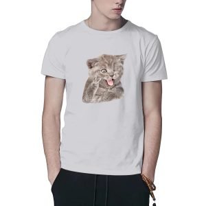 Mannen en vrouwen grappige kat T-shirt O-hals shirts Gildan 63000 Katoenen T-shirt veelkleurig- S2M7PD 43 1.jpg