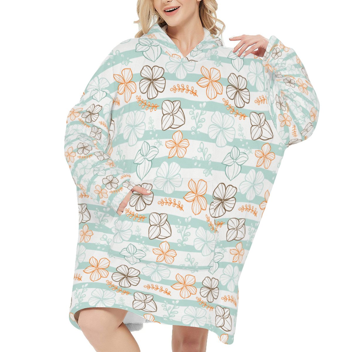 Hoodie blanket snuggie wearable huggle blanket  Wearable blanket, Hoodies,  Night suit for women