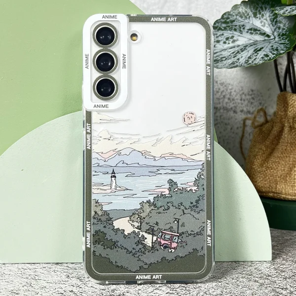 Case For Samsung Galaxy S20 S21 S22 S23 A13 A21s A32 A33 A50 A52 A53 A73 A54 A14 Soft Cover Anime Art Landscape- Case For Samsung Galaxy S20 S21 S22 S23 A13 A21s A32 A33 A50 A52 A53 A73 27