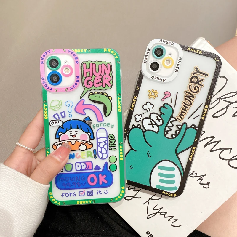Cartoon Anime Chainsaw Man Phone Case for iPhone 15 14 13 11 12 Pro Max Mini 7 8 Plus SE XS X XR Couple Cover For iPhone 11 Case
