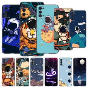 Cute Astronaut Earth Case For Samsung Galaxy M11 M12 M21 M22 M30 M31 S M32 5G M51 M52 Note 10 Lite 20 Ultra J4 J6 Plus J8 2018- Cute Astronaut Earth Case For Samsung Galaxy M11 M12 M21 M22 M30 M31 S M32 5G