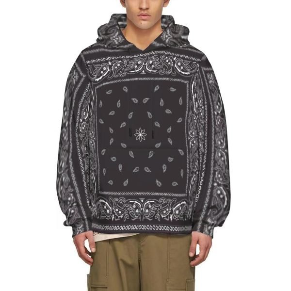 Bandana Hooded Sweatshirt Streetwear Hoodie Pullover Polyester Hoodie for Men and Women- GXAZUU 6 1 1.jpg