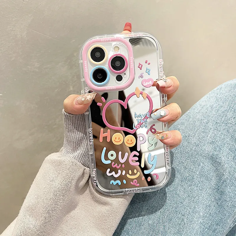 Shockproof Case Girls Cute Phone Cover for iPhone 14 15 Pro Max 13 12 11 XR  XS 8