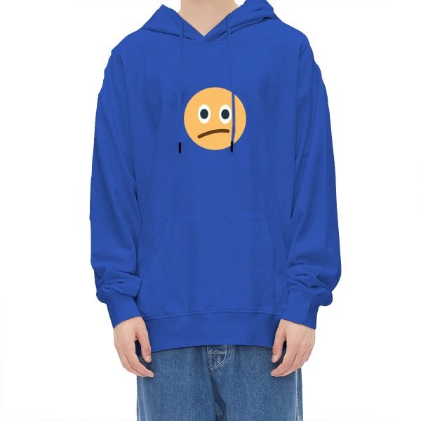 Classic Hoodies Style and Comfort 100% Cotton Hoodie with Sad Face Emo Hooded Sweatshirt Oversized Pullover Hoodies Multicolor- ZGC9BM 37 1.jpg