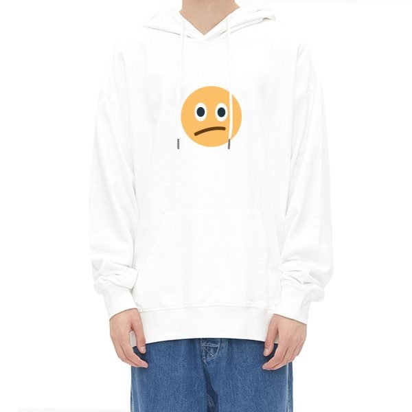 Classic Hoodies Style and Comfort 100% Cotton Hoodie with Sad Face Emo Hooded Sweatshirt Oversized Pullover Hoodies Multicolor- ZGC9BM 6 1 1.jpg