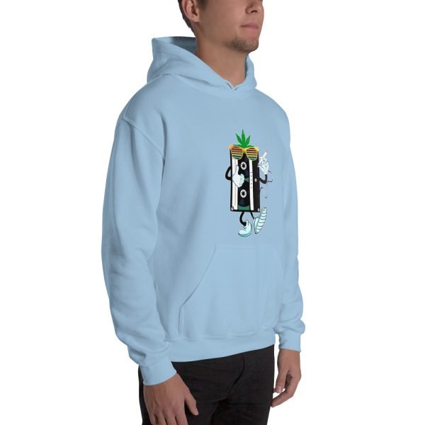 Unisex Audio Tape and Weed Hoodies Funny Hoodie Marijuana Lovers Hoodie Multicolor- unisex heavy blend hoodie light blue right front 654305309d0b1.jpg