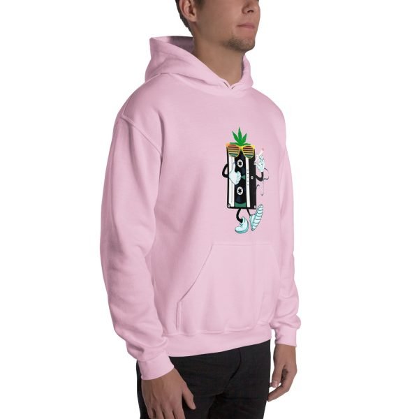 Unisex Audio Tape and Weed Hoodies Funny Hoodie Marijuana Lovers Hoodie Multicolor- unisex heavy blend hoodie light pink right front 65430530a58ca.jpg